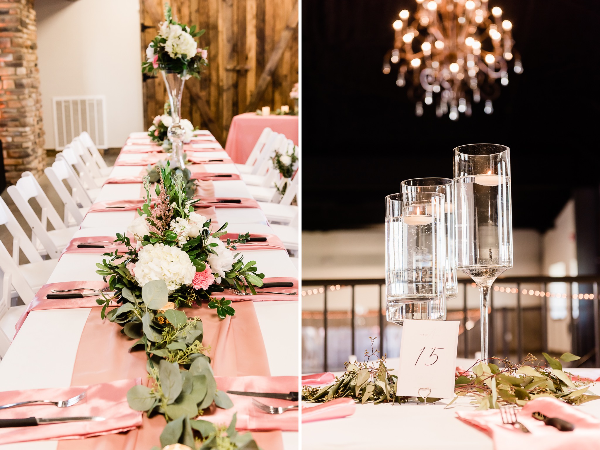 wedding decor collage