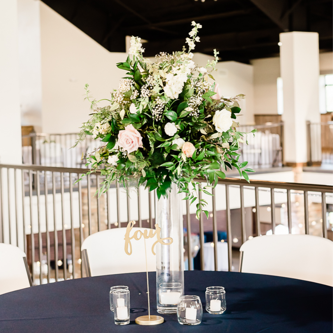 tall white floral centerpiece