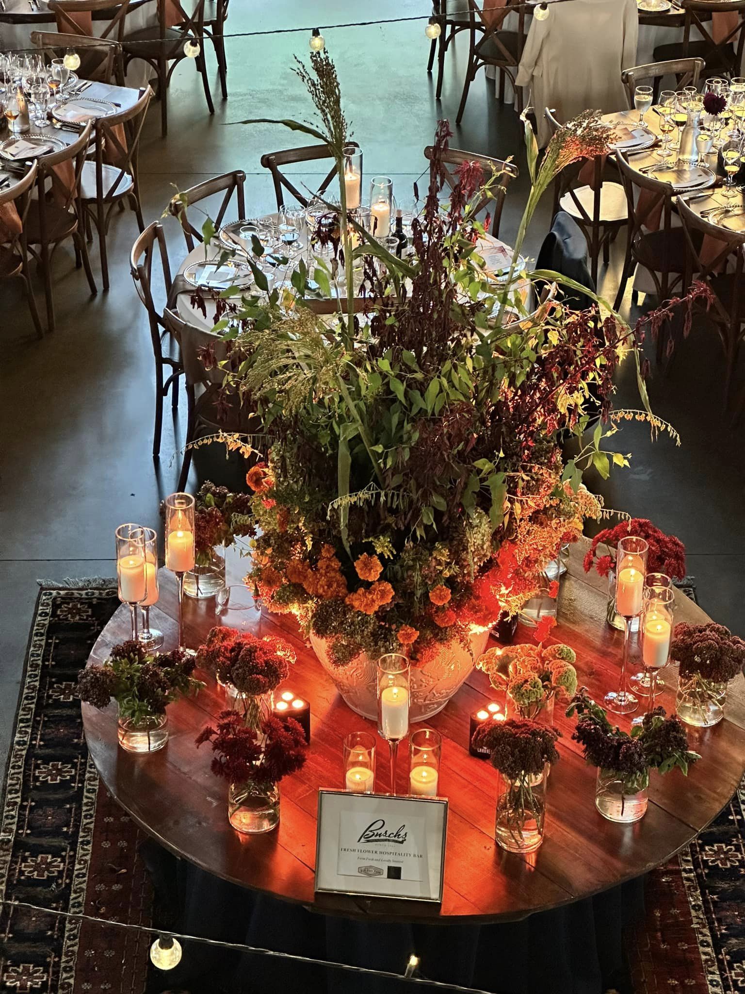 large floral centerpiece