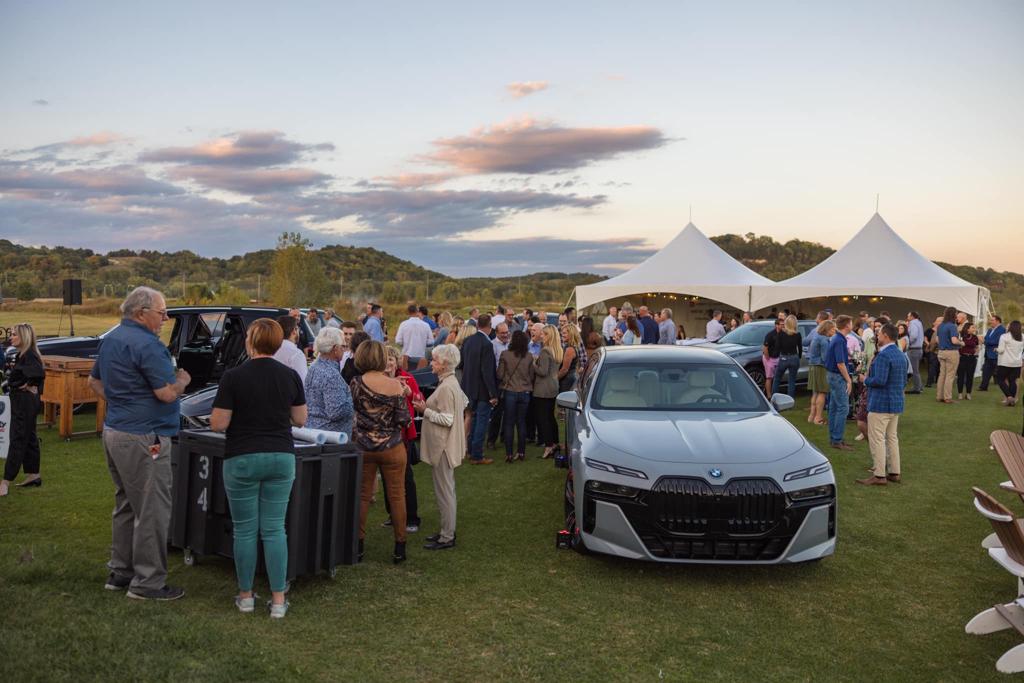 guests at outdoor event